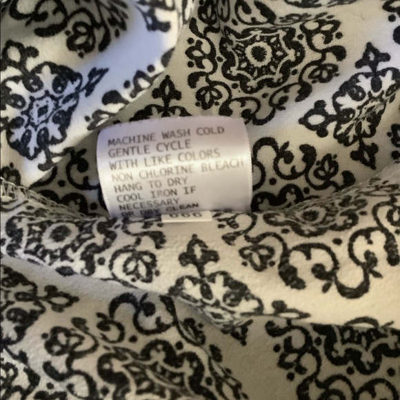 Anne Carson Black & White Polyester Blouse 3X - Picture 2 of 6